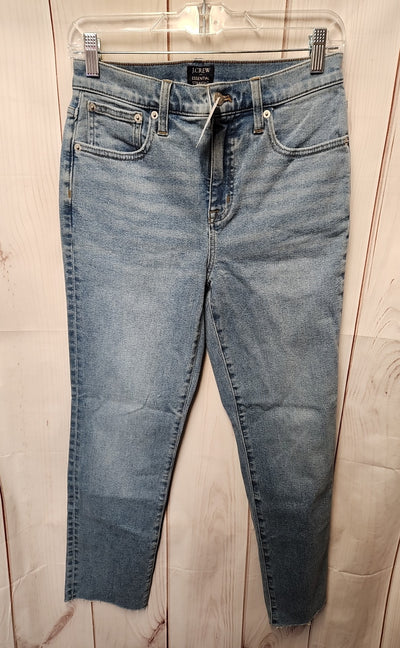 NWT J Crew Women's Size 26 (1-2) Blue Jeans Essential Straight