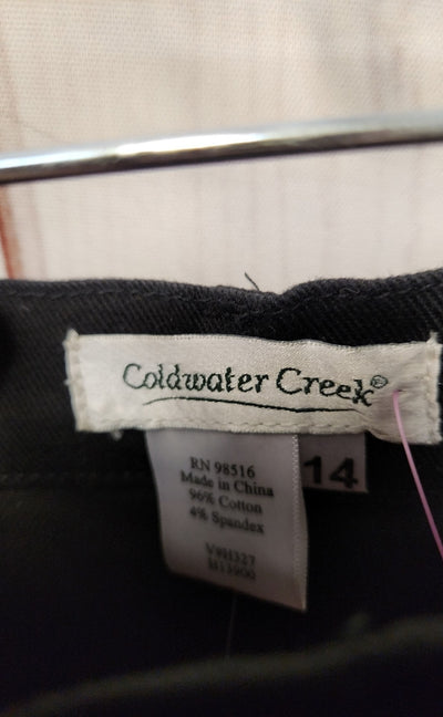 NWT Coldwater Creek Women's Size 14 Black Jeans