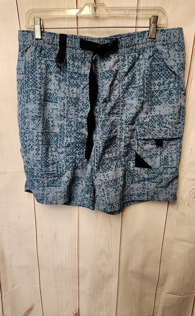 Eddie Bauer Men's Size M Blue Swim Trunks