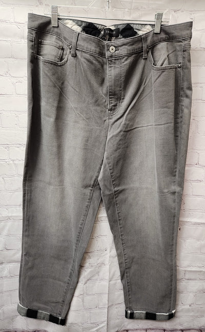 Talbots Women's Size 33 (15-16) Gray Jeans