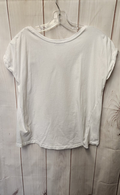 Zara Women's Size S White Short Sleeve Top