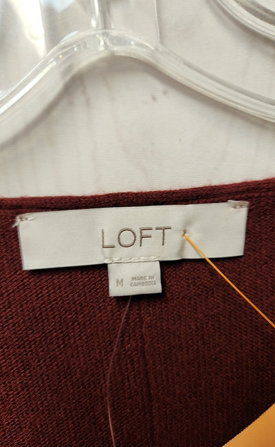 NWT Loft Women's Size M Red Sweater