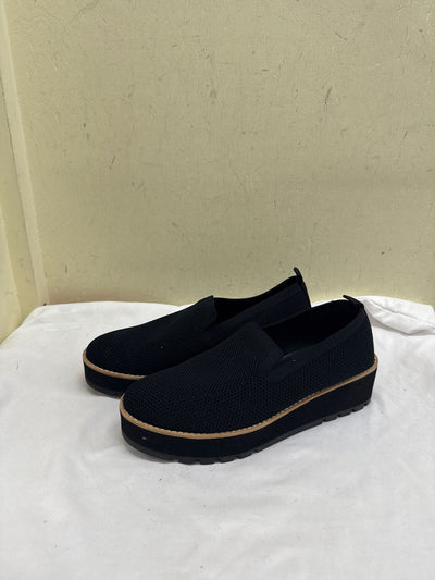 Eileen Fisher Women's Size 9 Black Platform Flats Shoes