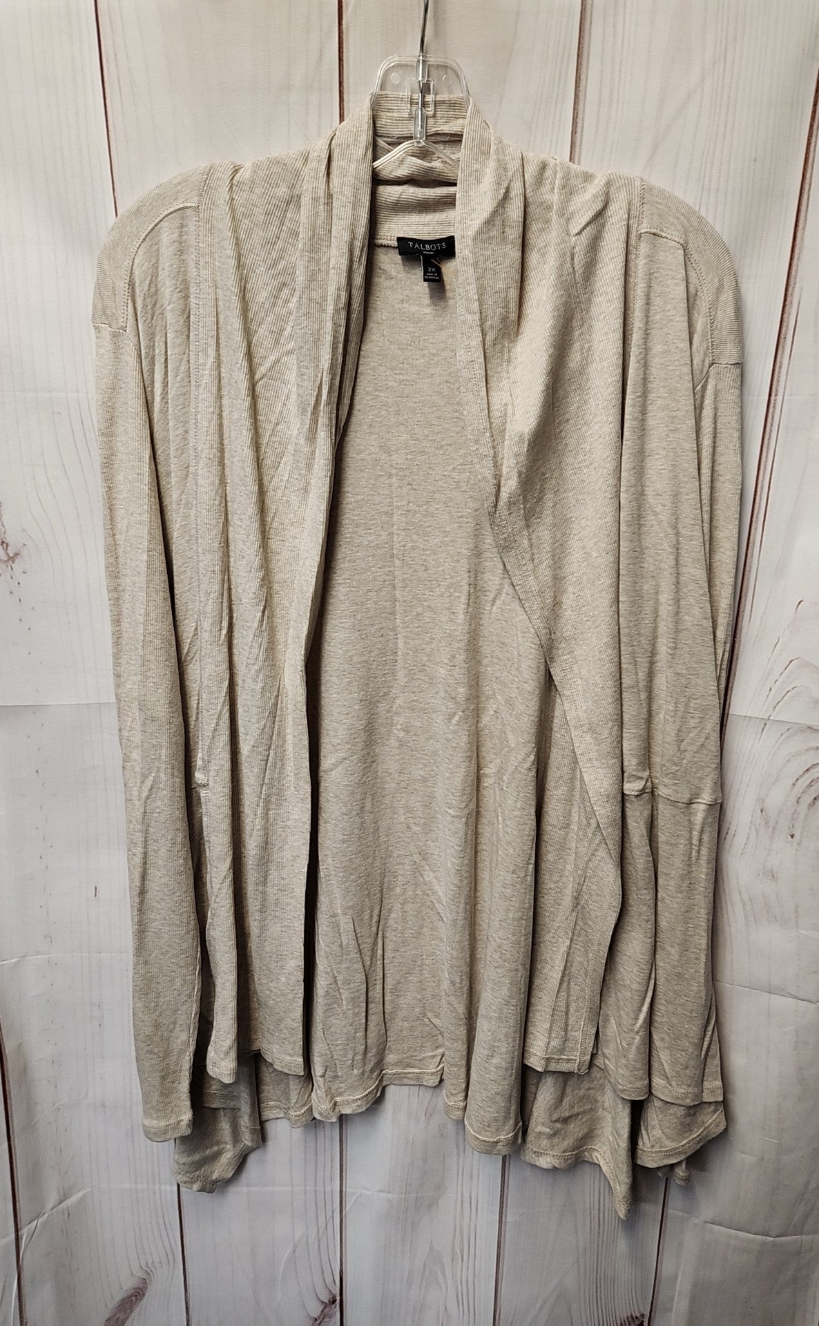 Talbots Women's Size 2X Beige Cardigan