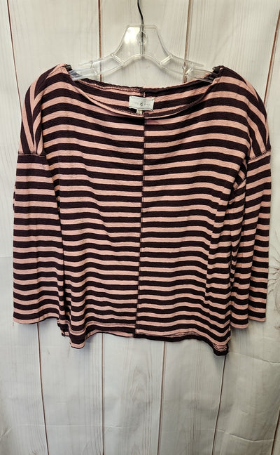 Lou & Grey Women's Size S Purple 3/4 Sleeve Top