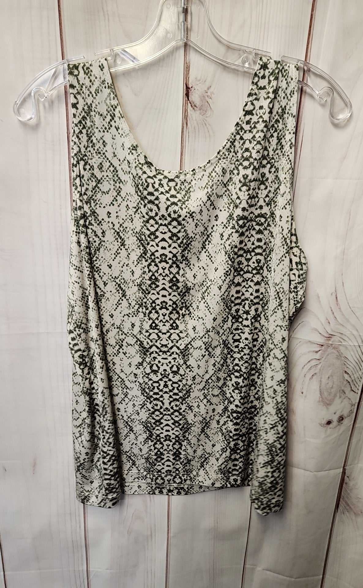 Travelers by Chico's Women's Size 3 = US XL Green Sleeveless Top