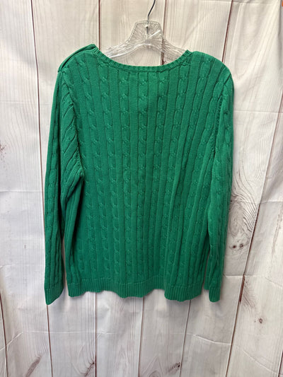 Chaps Women's Size 2X Green Sweater