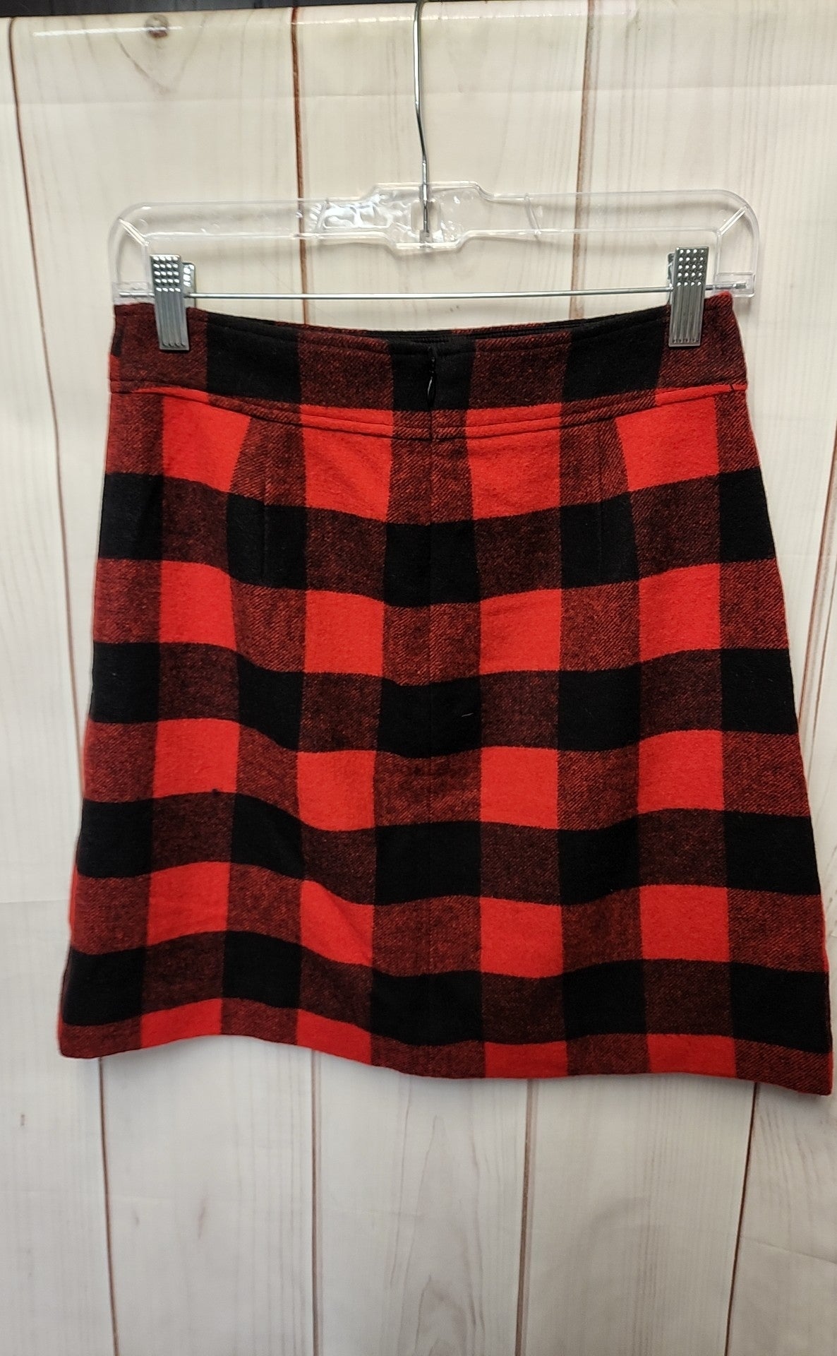 J Crew Women's Size 2 Red & Black Skirt