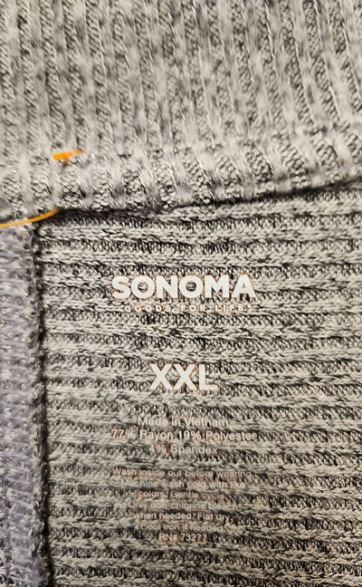 Sonoma Women's Size XXL Gray Long Sleeve Top
