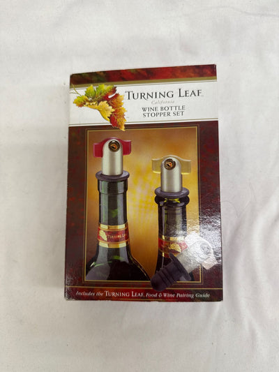NIB Turning Leaf Wine Bottle Stopper Set Misc. Accessory