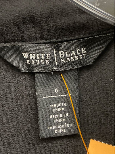 White House Black Market Women's Size 6 Black Dress