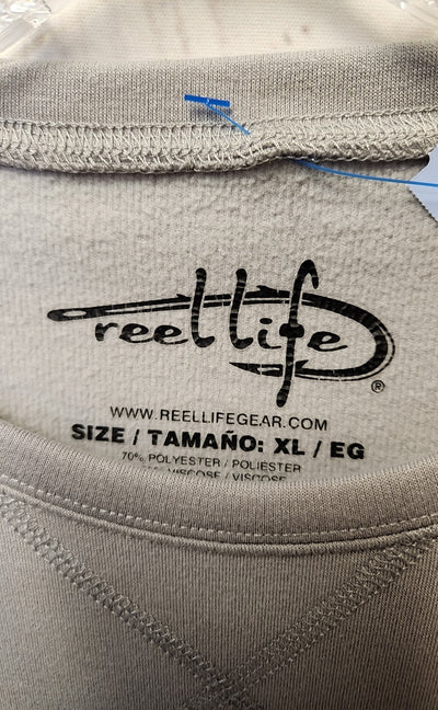Reel Life Women's Size XL Gray Sweatshirt