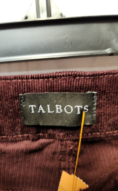 Talbots Women's Size 2 Purple Corduroy Straight Leg Pants