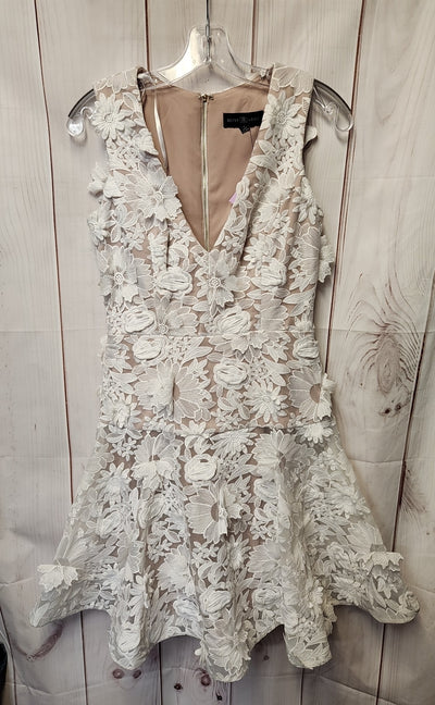 Betsy & Adam Women's Size 4 White Lace Floral Dress