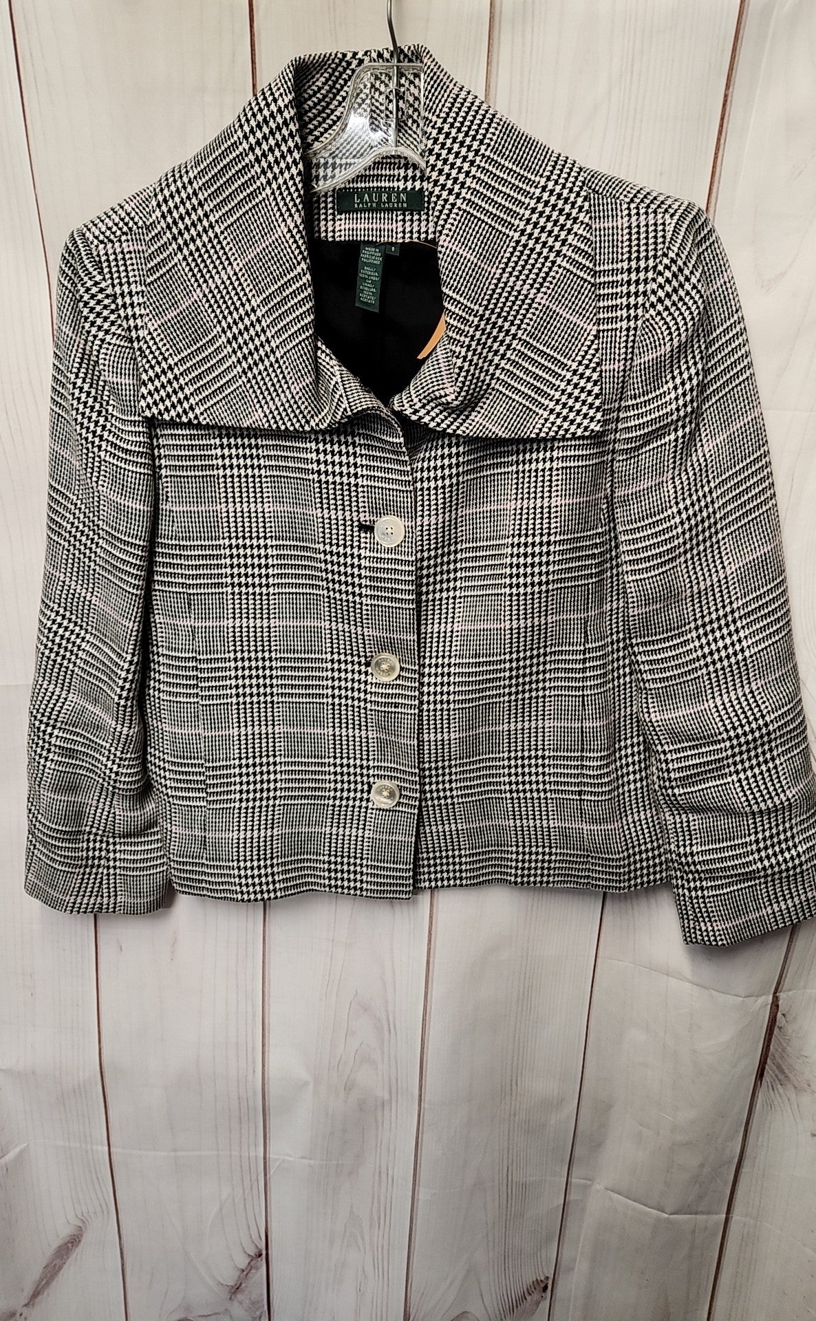 Lauren by Ralph Lauren Women's Size 8 Black & Pink Jacket