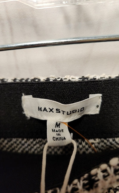 NWT Max Studio Women's Size M White & Black Skirt