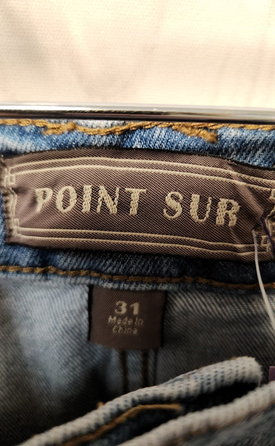NWT Point Sur Women's Size 31 (11-12) Blue Jeans Wide Leg Crop