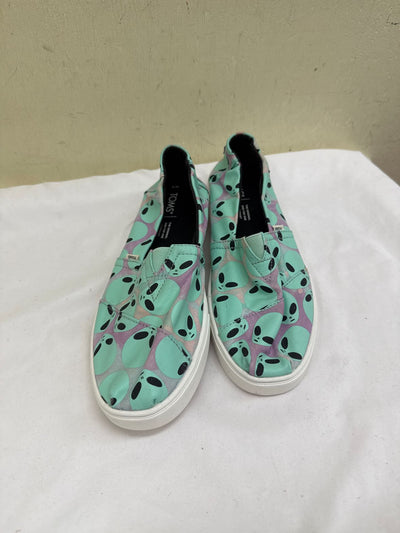 Toms Women's Size 9 Green Flats Shoes
