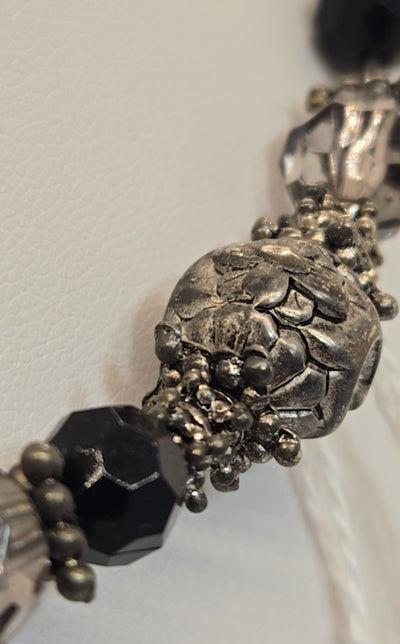 Gray Beaded Necklace