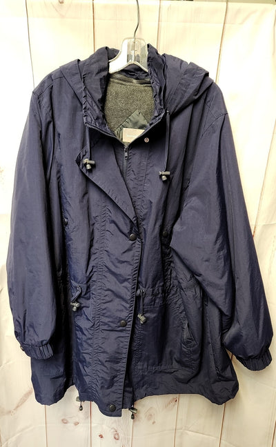 Woman Within Women's Size 3X Navy Coat