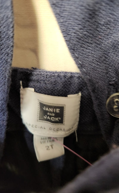 Janie & Jack Boy's Size 2 Navy Overalls