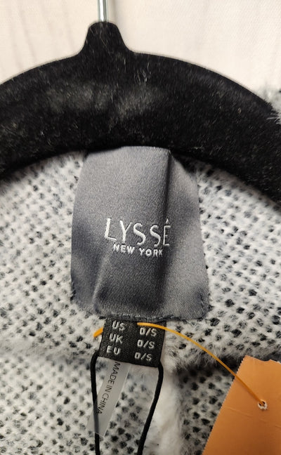 NWT Lysse Women's Size One Size White & Black Cardigan