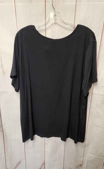 Old Navy Women's Size XXL Black Short Sleeve Top