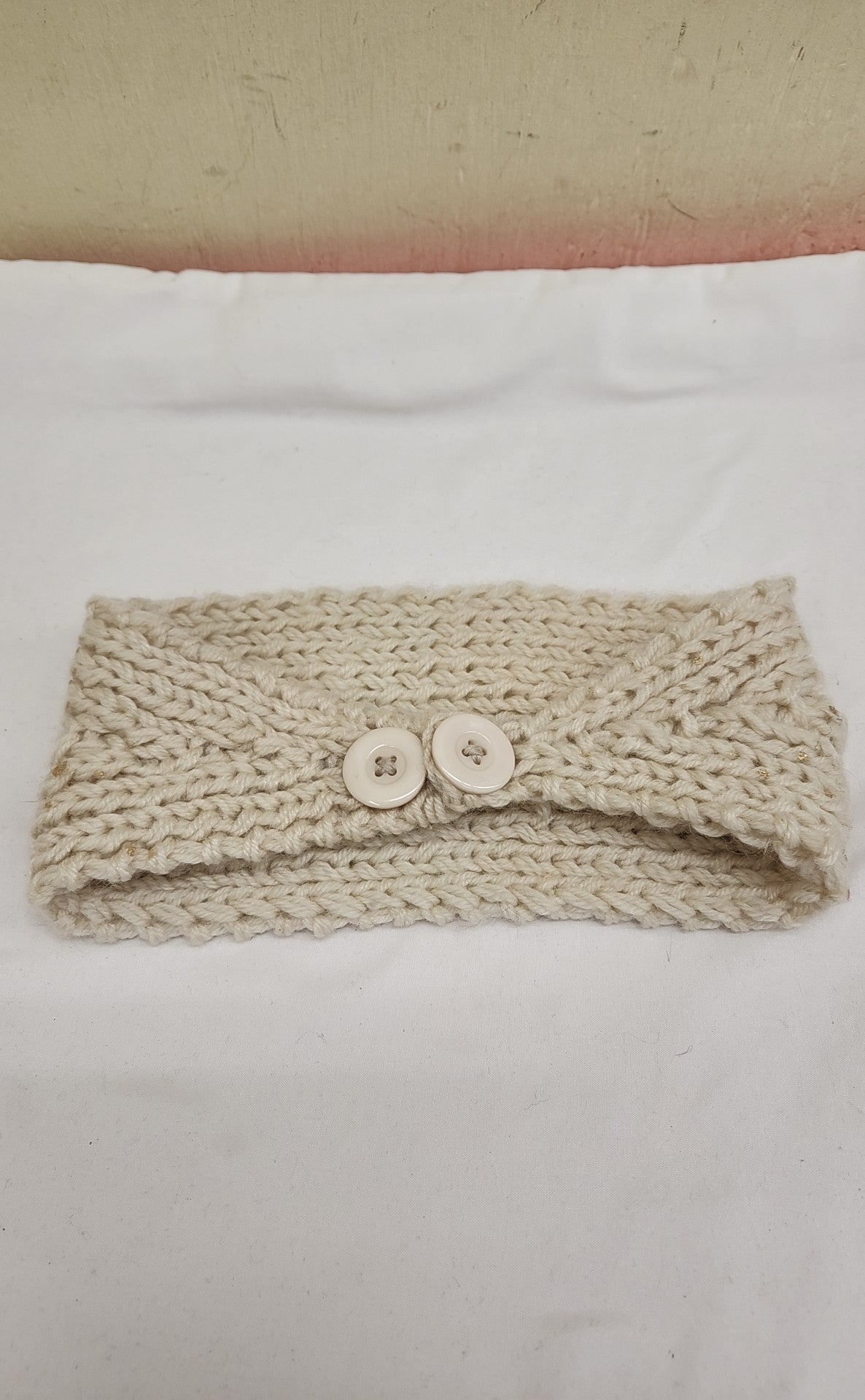 White Knit Headband