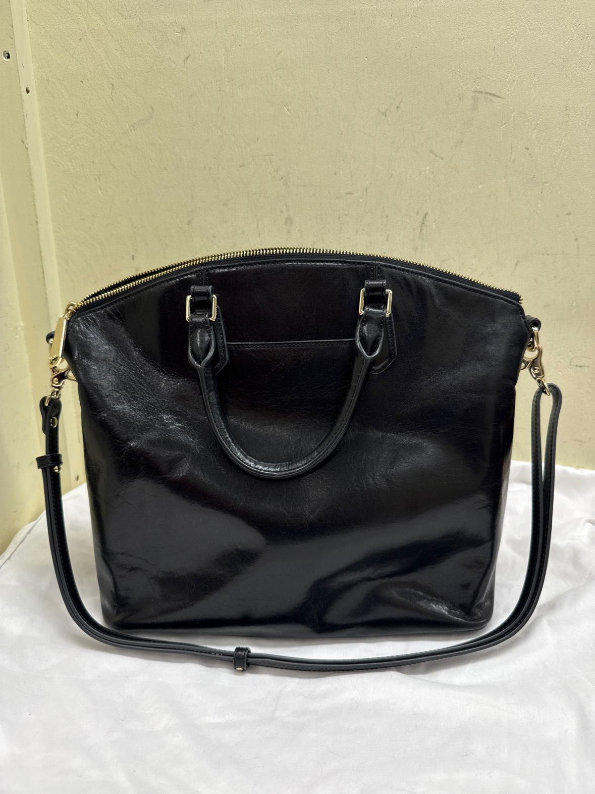 Brahmin Black Leather Purse Bag