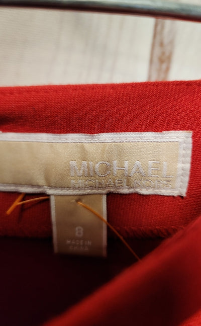 Michael Kors Women's Size 8 Red & Black Skirt