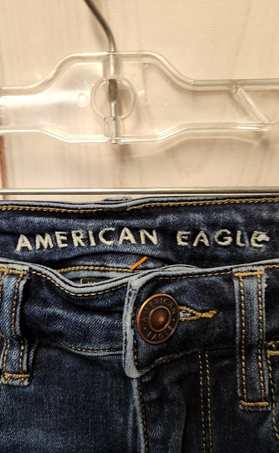 American Eagle Women's Size 26 (1-2) Blue Jeans Hi-Rise Jegging