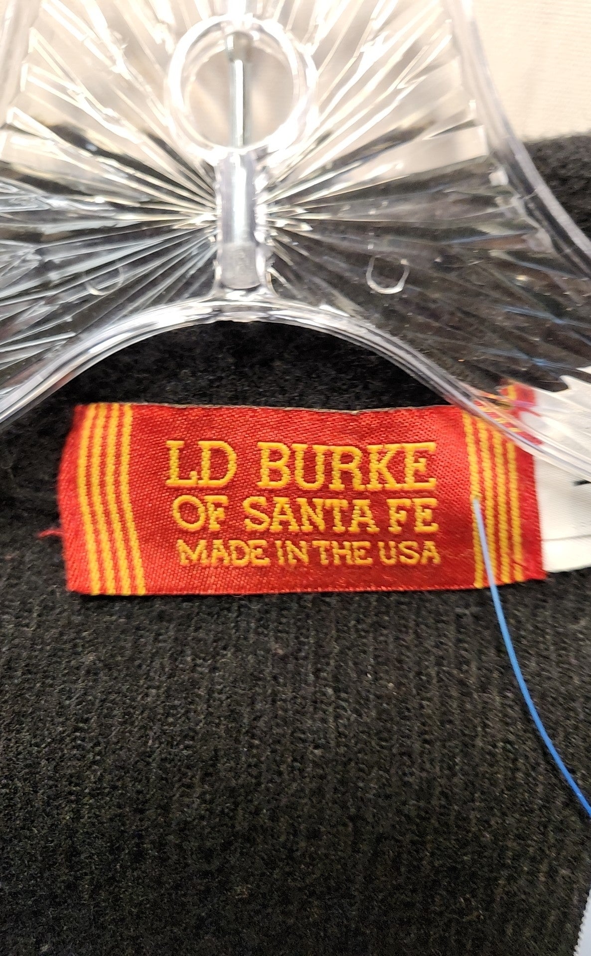 LD Burke Of Santa Fe Men's Size L Black Wool Blend Jacket