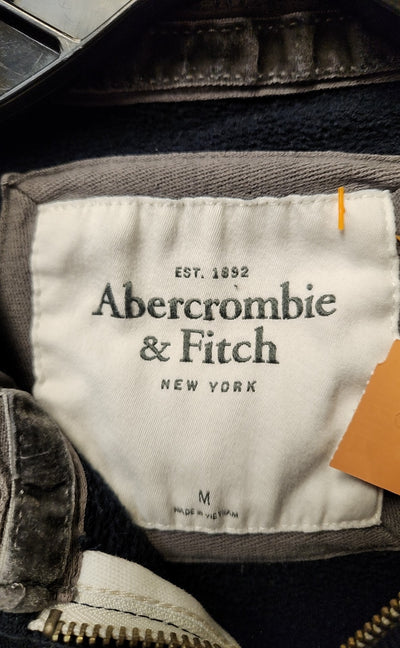 Abercrombie & Fitch Women's Size M Navy Full Zip Hooded Sweatshirt