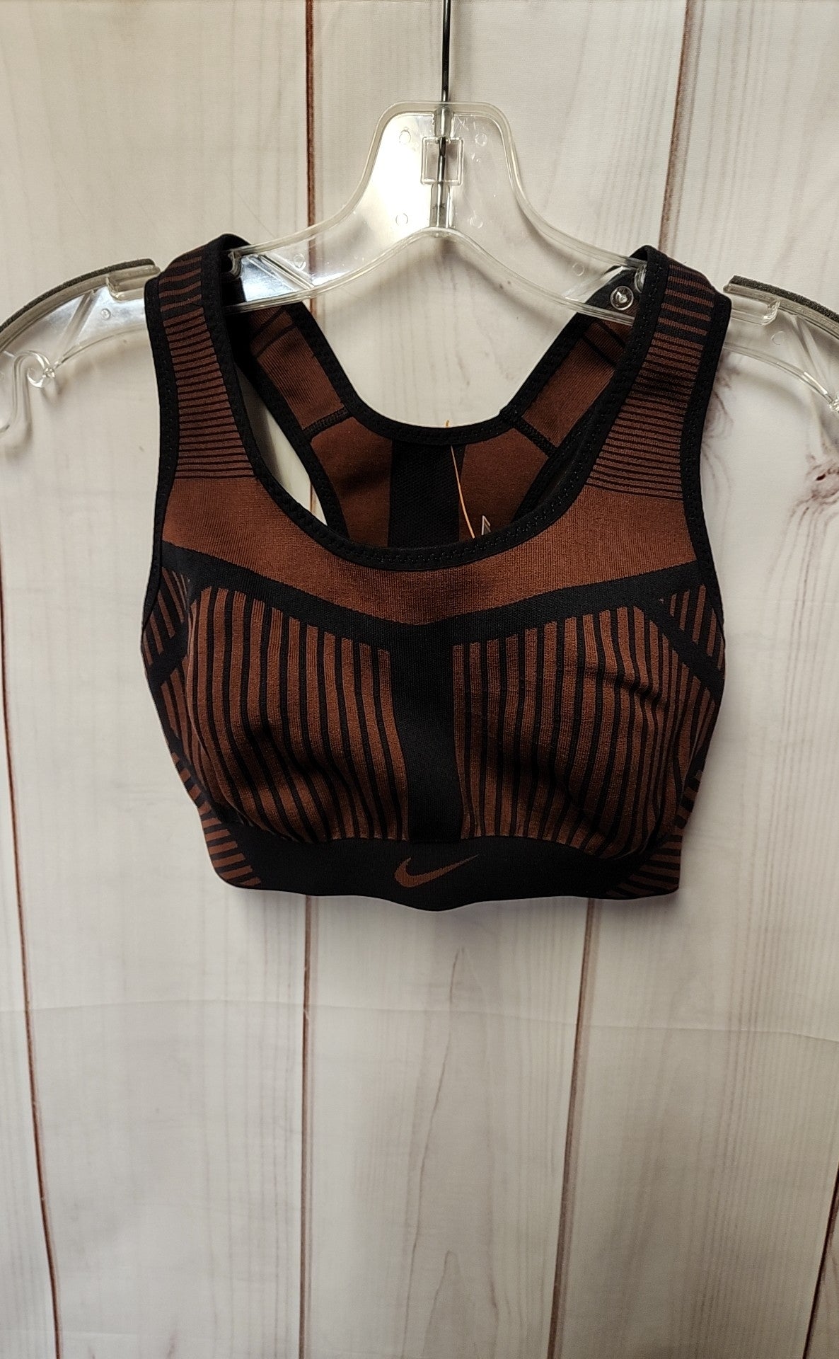 Nike Women's Size S Black & Brown Sports Bra