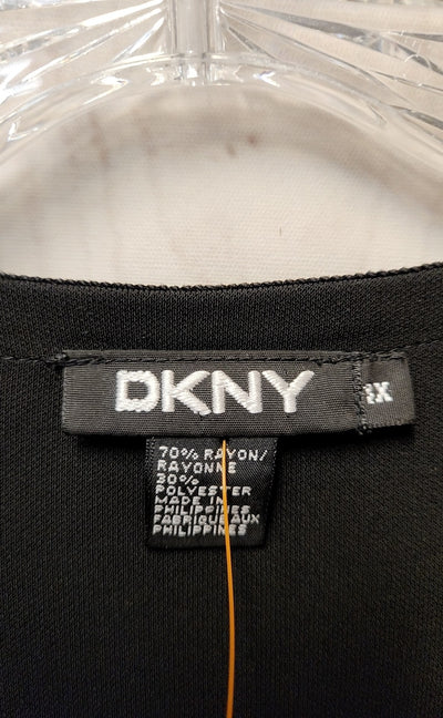 DKNY Women's Size 1X Black Cardigan