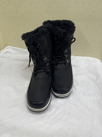 Totes Women's Size 7-1/2 Black Boots Shoes