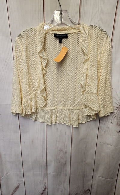 Connected Women's Size 10 Cream Cardigan