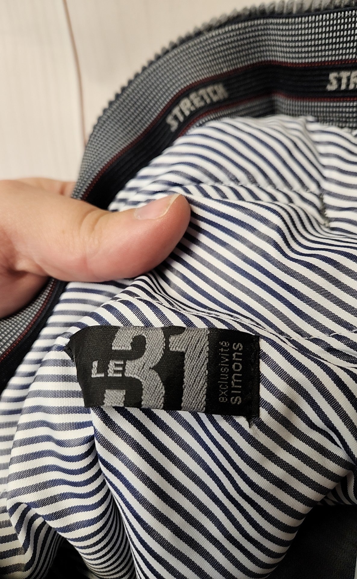 Le 31 Men's Size 36 Gray Corduroy Pants