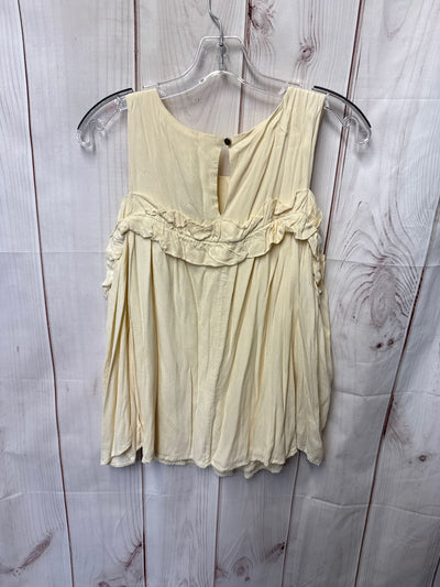 June & Hudson Women's Size S Cream Sleeveless Top