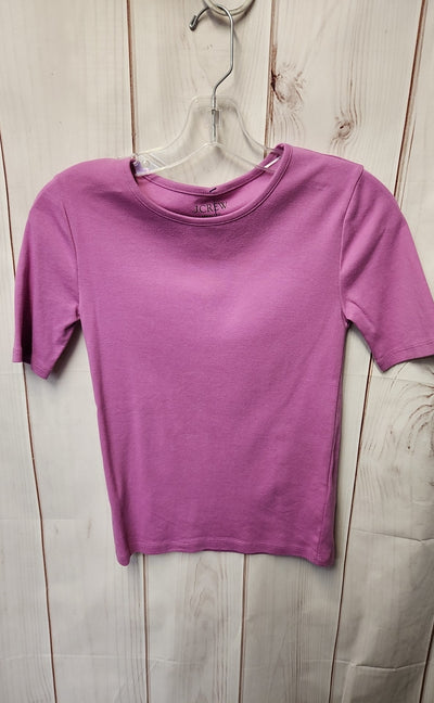 J Crew Women's Size XS Pink Short Sleeve Top