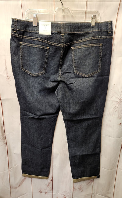 Chico's Women's Size 3 = US 16 Blue Jeans Ankle