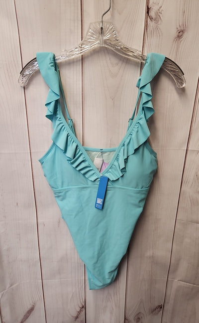 NWT Cupshe Women's Size L Light Blue Swimsuit
