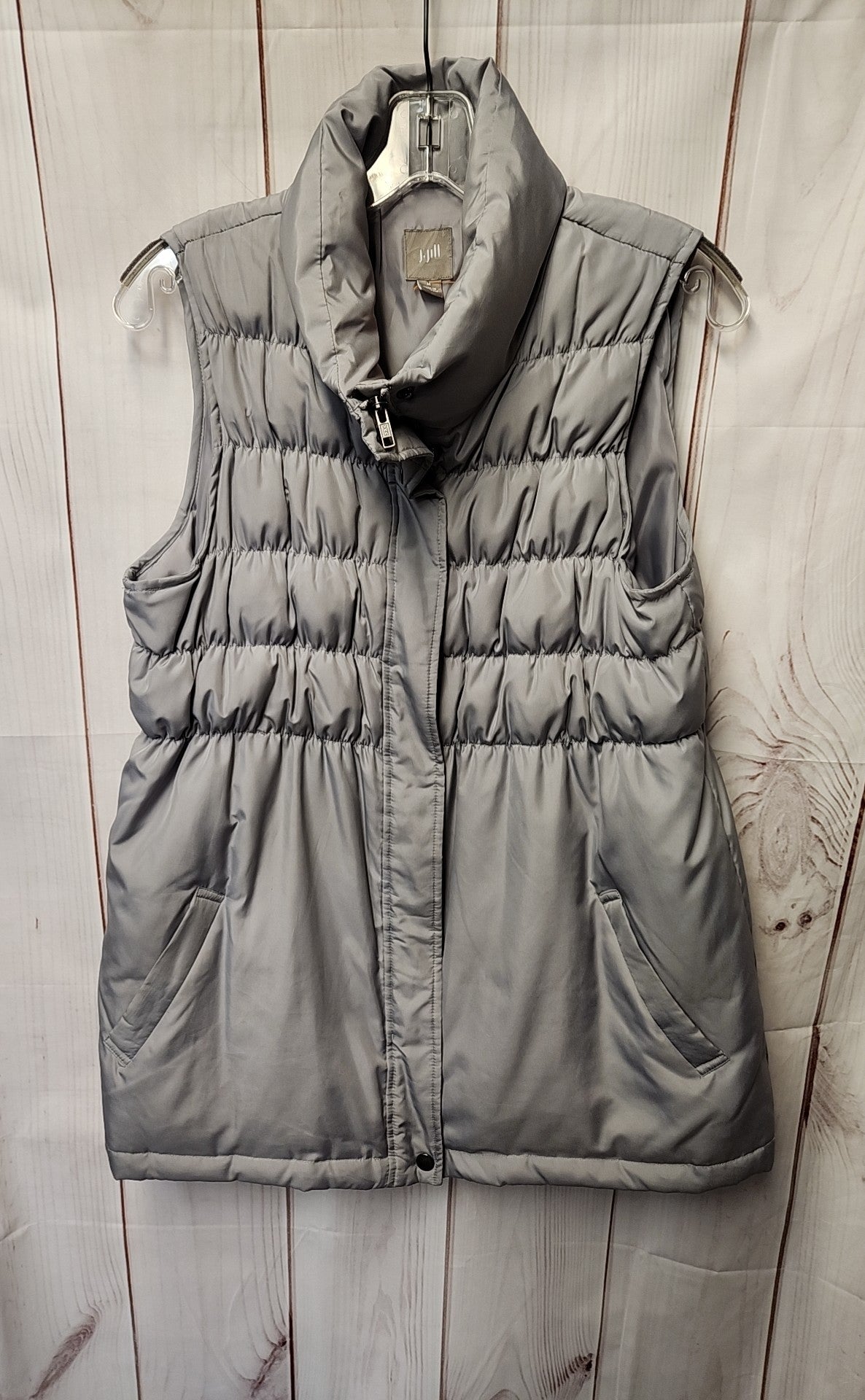 J Jill Women's Size M Gray Vest