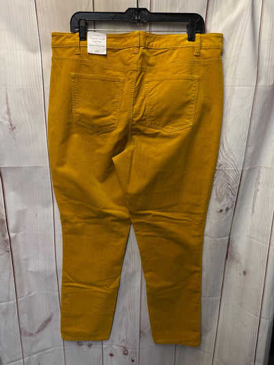 NWT Talbots Women's Size 14 Yellow Pants