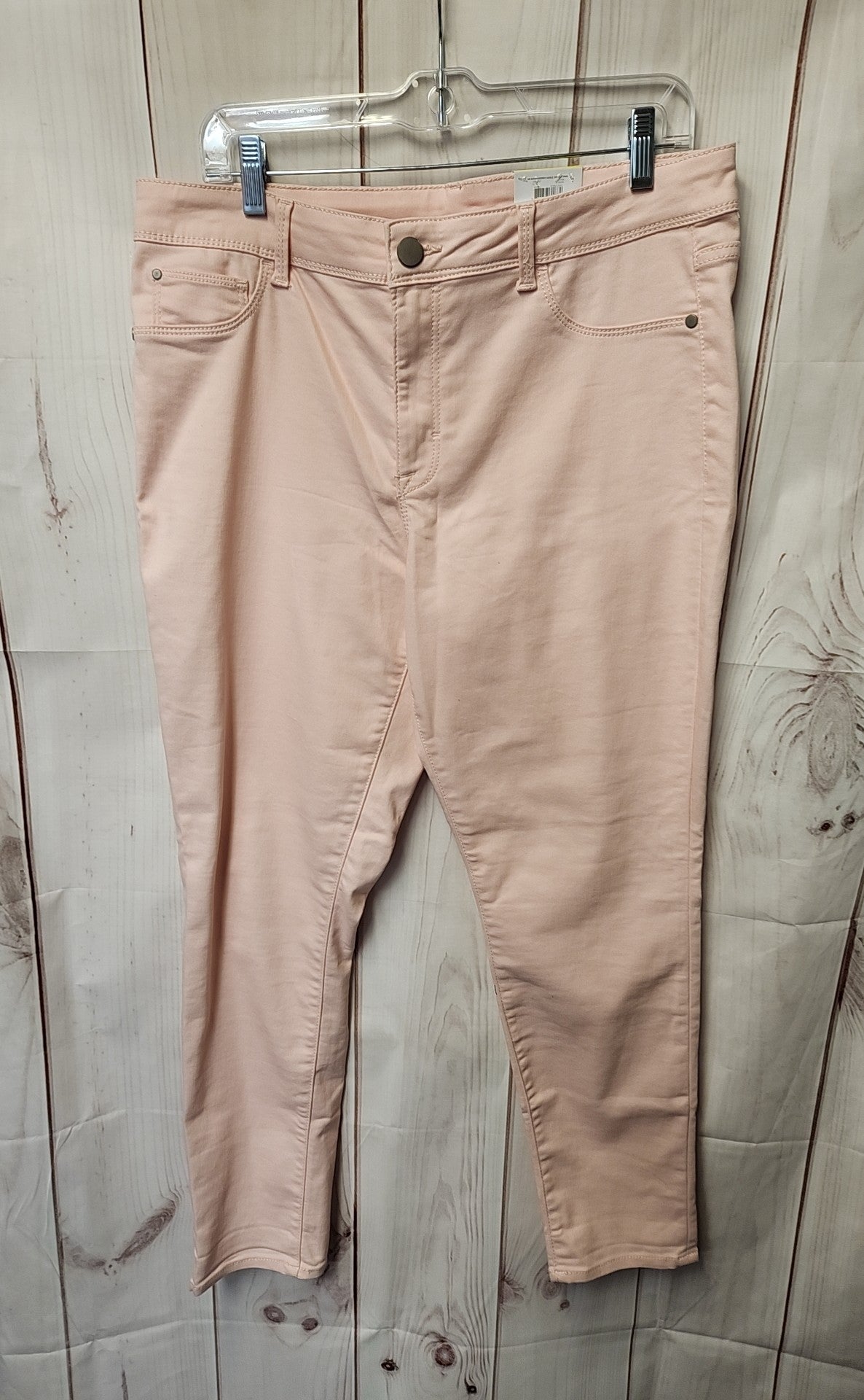 NWT Time and Tru Women's Size 32 (13-14) Pale Pink Jeans