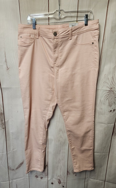 NWT Time and Tru Women's Size 32 (13-14) Pale Pink Jeans