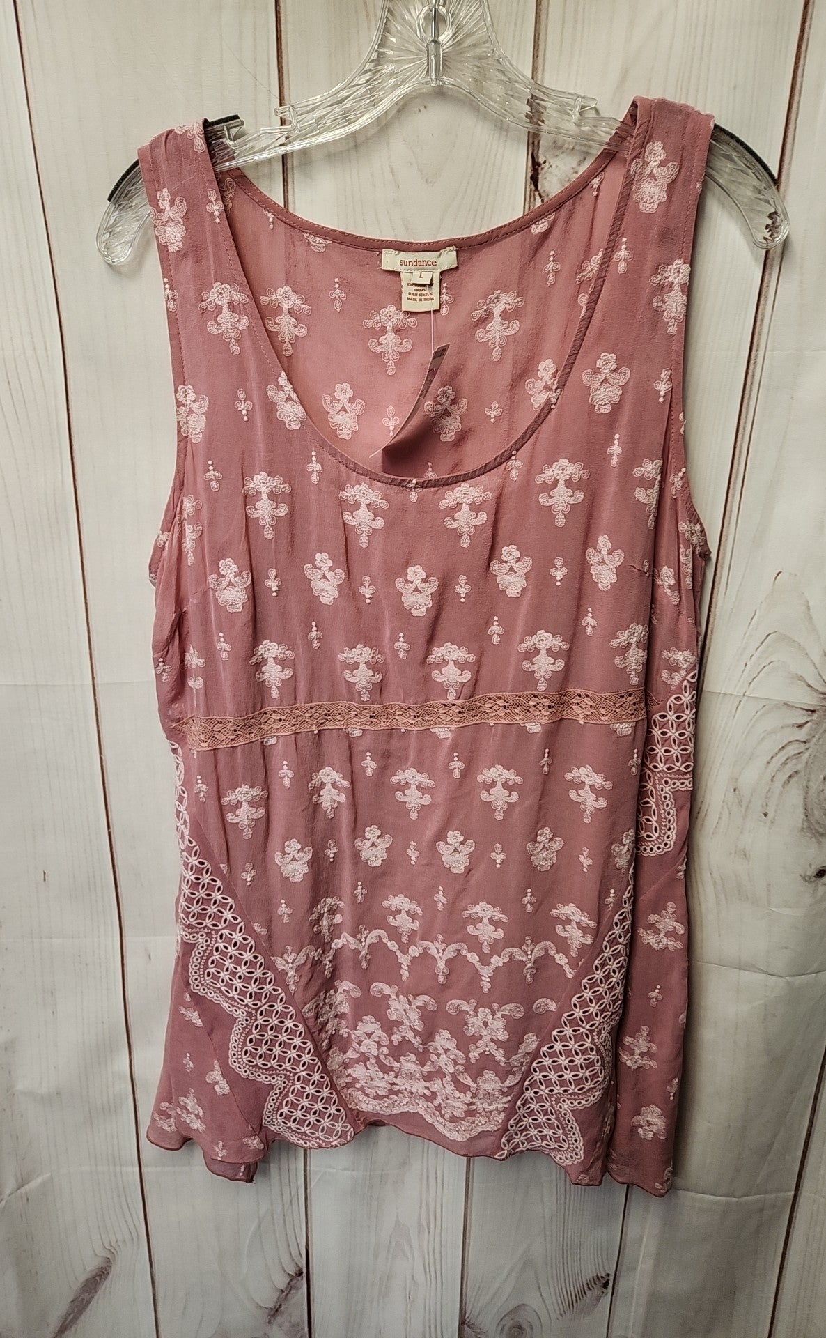 Sundance Women's Size L Pink Sleeveless Top