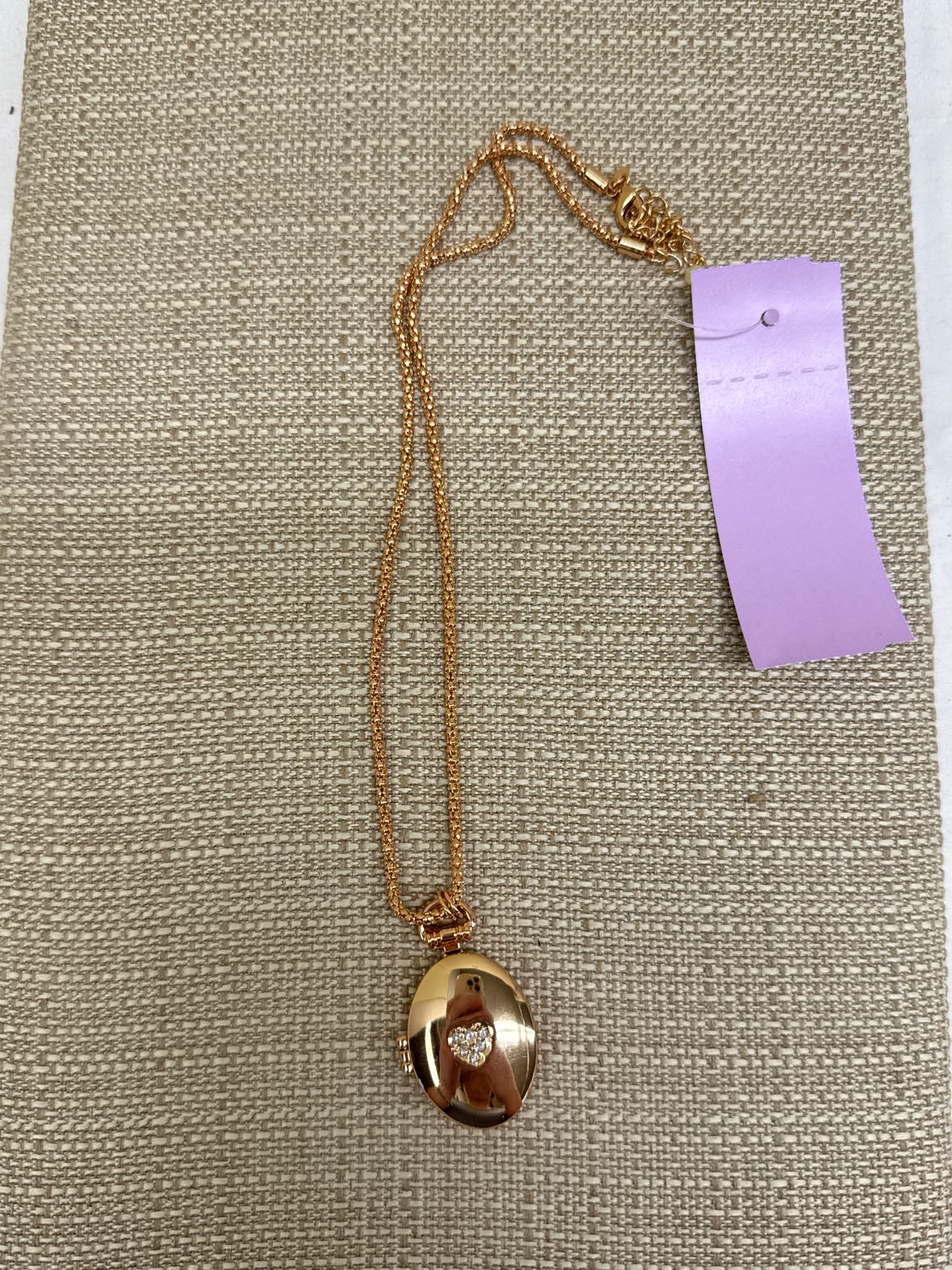 Rose Gold Locket Necklace