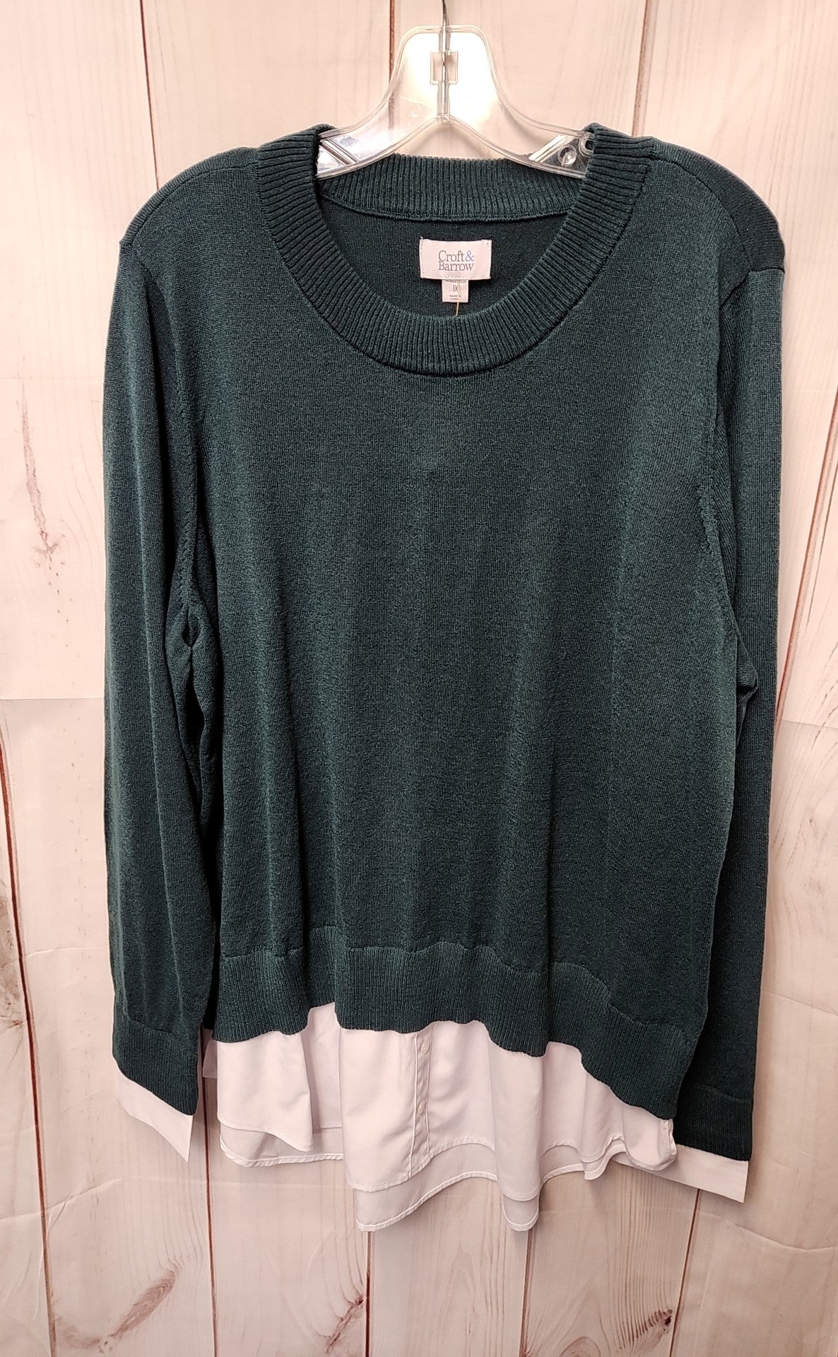 Croft & Barrow Women's Size 1X Green Sweater