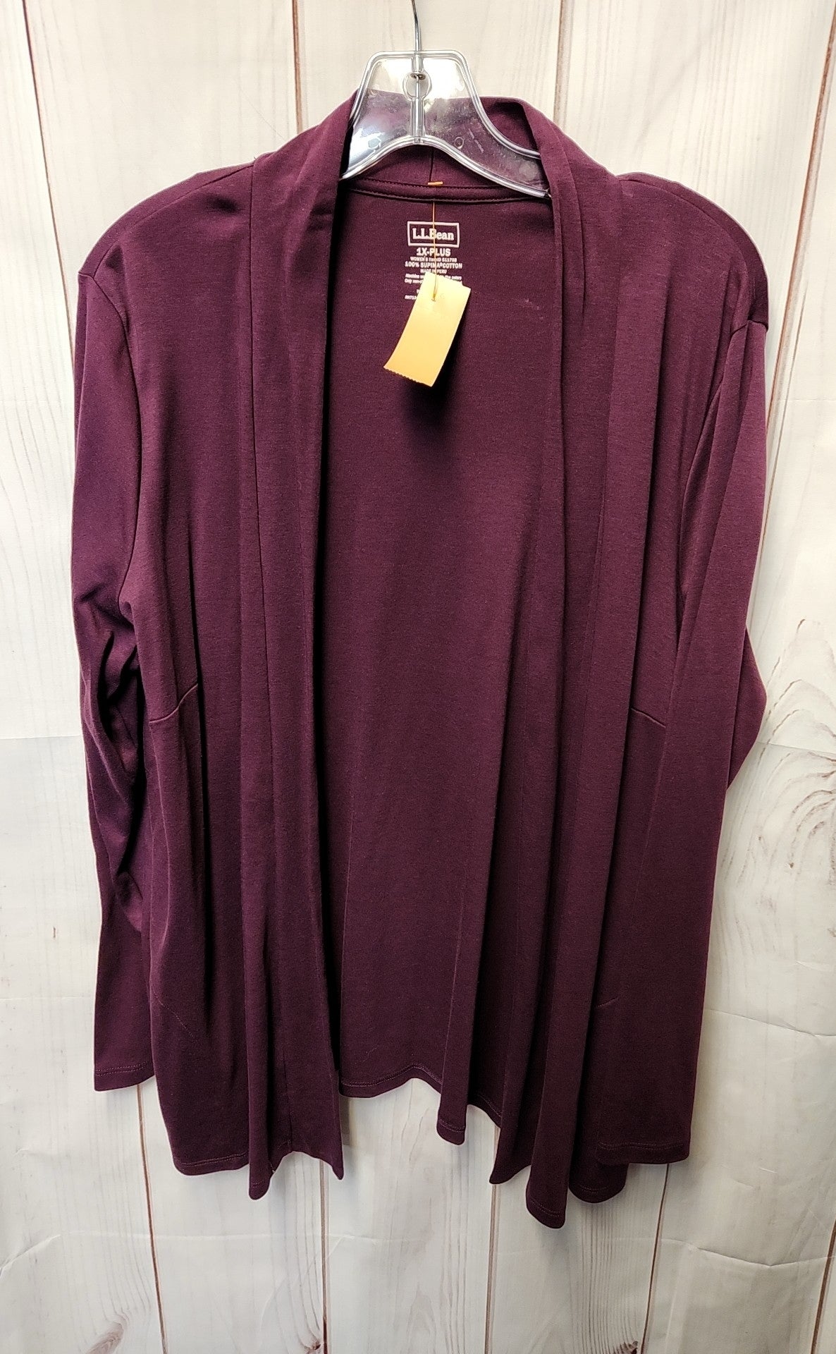 LL Bean Women's Size 1X Purple Cardigan